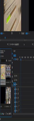 Animation of dragging a video clip directly into a sequence on the timeline